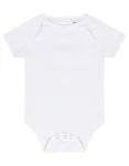 Larkwood Kurzarm-Bodysuit aus Baumwolle mit Druckknöpfen, White 3/6 Monate, LW500 – Bild 1