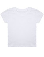 Larkwood Bio-Baumwolle T-Shirt für Kinder, Black 0/3 Monate, LW620 – White