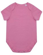 Larkwood Bio-Baumwoll-Bodysuit mit Druckknöpfen – Bright Pink