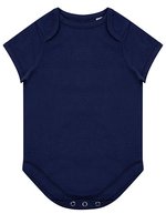 Larkwood Bio-Baumwoll-Bodysuit mit Druckknöpfen – Navy