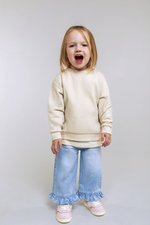 Larkwood Nachhaltiges Kinder Sweatshirt mit V-Ausschnitt, Stone Blue 24/36 Monate, LW800 – Bild 1