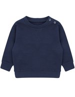 Larkwood Nachhaltiges Kinder Sweatshirt mit V-Ausschnitt – Navy