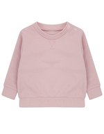 Larkwood Nachhaltiges Kinder Sweatshirt mit V-Ausschnitt, Stone Blue 24/36 Monate, LW800 – Doux Rose