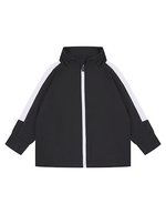 Larkwood Track Jacke mit Kontrast-Reißverschluss für Kinder – Black/White
