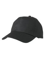 Myrtle beach 5-Panel-Cap aus 100% Baumwolle, Black One Size, MB001 – Bild 2