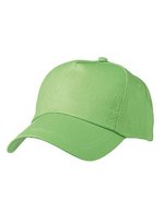 Myrtle beach 5-Panel-Cap aus 100% Baumwolle, Black One Size, MB001 – Verde lime