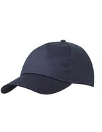 Myrtle beach 5-Panel-Cap aus 100% Baumwolle, Black One Size, MB001 – Blu navy