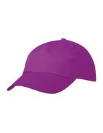 Myrtle beach 5-Panel-Cap aus 100% Baumwolle, Black One Size, MB001 – Viola