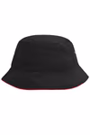 Myrtle beach Fisherman Hat with Piping and Metal Eyelets, Grey/Light Rosa L/XL (58 cm), MB012 – image 4