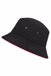 Myrtle beach Fisherman Hat with Piping and Metal Eyelets, Grey/Light Rosa L/XL (58 cm), MB012 – image 5