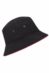 Myrtle beach Fisherman Hat with Piping and Metal Eyelets, Grey/Light Rosa L/XL (58 cm), MB012 – image 6