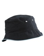 Myrtle beach Fisherman Hut mit Paspel und Metallösen – Black/Mint