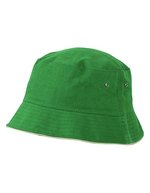 Myrtle beach Fisherman Hut mit Paspel und Metallösen – Dark Green/Beige