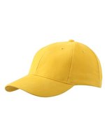 Myrtle beach Laminiertes 6-Panel Cap aus Baumwolle, Black One Size, MB016 – Gold