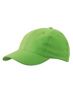 Myrtle beach Laminiertes 6-Panel Cap aus Baumwolle, Black One Size, MB016 – Lime Green