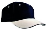 Myrtle beach 6-Panel Sandwich Cap mit Metallverschluss, Beige/Navy One Size, MB024 – Bild 1
