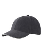 Myrtle beach 6-Panel Sandwich Cap mit Metallverschluss, Beige/Navy One Size, MB024 – Graphite/Light Grey