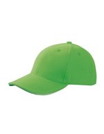 Myrtle beach 6-Panel Sandwich Cap mit Metallverschluss, Beige/Navy One Size, MB024 – Lime Green/White