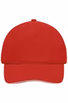 Myrtle beach Casquette sandwich 5 panneaux en Coton, Black/White One Size, MB035 – image 3