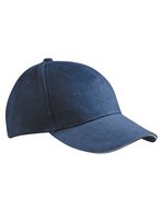 Myrtle beach 5 Panel Sandwich Cap aus Baumwolle, Black/White One Size, MB035 – Navy/White