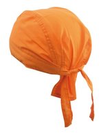 Myrtle beach Bandana Hut aus Polyester-Baumwolle, Black One Size, MB041 – Orange