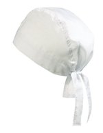 Myrtle beach Bandana Hut aus Polyester-Baumwolle, Black One Size, MB041 – Blanc
