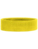Myrtle beach Terry Stirnband, 80% Baumwolle, 5,5 cm, Aqua One Size, MB042 – Light Yellow