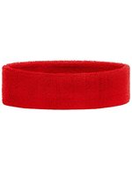 Myrtle beach Terry Stirnband, 80% Baumwolle, 5,5 cm, Aqua One Size, MB042 – Red