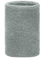 Myrtle beach Extrabreites Frottee-Armschweißband 12 cm, Black One Size, MB044 – Light Grey