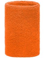 Myrtle beach Extrabreites Frottee-Armschweißband 12 cm, Black One Size, MB044 – Orange