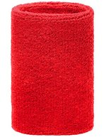 Myrtle beach Extrabreites Frottee-Armschweißband 12 cm, Black One Size, MB044 – Red