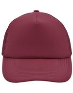 Myrtle beach 5-Panel Polyester Mesh Cap mit Klickverschluss, Black One Size, MB070 – Burgundy