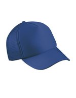 Myrtle beach 5-Panel Polyester Mesh Cap mit Klickverschluss, Black One Size, MB070 – Royal