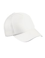 Myrtle beach 5-Panel Polyester Mesh Cap mit Klickverschluss, Black One Size, MB070 – White