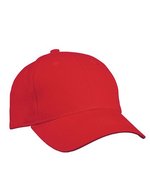 Myrtle beach 6 Panel Cap aus schwerer Baumwolle, Beige One Size, MB091 – Rouge