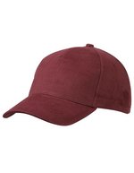 Myrtle beach 5 Panel Cap Heavy Cotton Beige One Size (MB092), MB092 – Burgundy