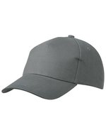 Myrtle beach 5 Panel Cap Heavy Cotton Beige One Size (MB092), MB092 – Dark Grey