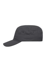 Myrtle beach Militär-Cap aus Baumwollcanvas mit Velcro, Anthracite One Size, MB095 – Bild 5