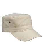 Myrtle beach Militär-Cap aus Baumwollcanvas mit Velcro, Anthracite One Size, MB095 – Cachi