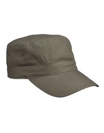 Myrtle beach Militär-Cap aus Baumwollcanvas mit Velcro, Anthracite One Size, MB095 – Oliva