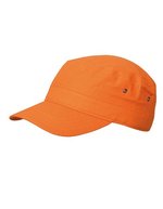 Myrtle beach Militär-Cap aus Baumwollcanvas mit Velcro, Anthracite One Size, MB095 – Arancione