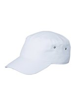 Myrtle beach Militär-Cap aus Baumwollcanvas mit Velcro, Anthracite One Size, MB095 – Bianco