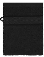 Myrtle beach Flanell-Waschhandschuh aus Bio-Baumwolle, Fuchsia 15 x 21 cm, MB440 – Noir