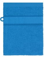 Myrtle beach Flanell-Waschhandschuh aus Bio-Baumwolle, Fuchsia 15 x 21 cm, MB440 – Cobalt