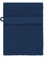 Myrtle beach Flanell-Waschhandschuh aus Bio-Baumwolle, Fuchsia 15 x 21 cm, MB440 – Marine
