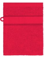 Myrtle beach Flanell-Waschhandschuh aus Bio-Baumwolle, Fuchsia 15 x 21 cm, MB440 – Rouge