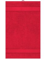 Myrtle Beach Bio-Baumwoll Gästehandtuch 30x50 cm, Acid Yellow 30 x 50 cm, MB441 – Orient Red