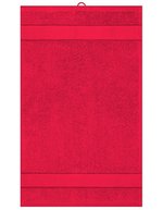 Myrtle Beach Bio-Baumwoll Gästehandtuch 30x50 cm, Acid Yellow 30 x 50 cm, MB441 – Red