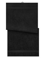 Myrtle Beach Handtuch aus Bio-Baumwolle, Acid Yellow 70 x 140 cm, MB443 – Black