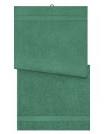 Myrtle Beach Handtuch aus Bio-Baumwolle, Acid Yellow 70 x 140 cm, MB443 – Dark Green